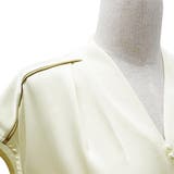 オフィスブラウス シルキー サテン風 Vネック シンプル | RAKUku | 詳細画像11