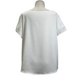 24NEW サテンブラウス レーディス 半袖 無地 シンプルデザイン | RAKUku | 詳細画像9 