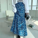 花柄 マーメイド スカート ロング丈 韓国ファッション | RAKUku | 詳細画像4