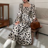 花柄ワンピース 結婚式ワンピース パーティードレス ロング丈 韓国ファッション | RAKUku | 詳細画像4 