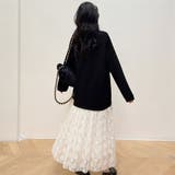 24NEW 異素材 レース ワンピース  エレガント ゆったり ワンピース | RAKUku | 詳細画像4 