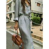 24NEW 春夏 シルキー とろみワンピース ロング丈 韓国ファッション | RAKUku | 詳細画像3 