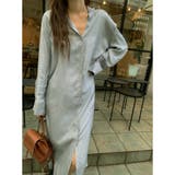 24NEW 春夏 シルキー とろみワンピース ロング丈 韓国ファッション | RAKUku | 詳細画像4 