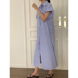 ストライプ シャーツワンピース 韓国ファッション | RAKUku | 詳細画像9 