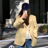 イエロー | オーバーサイズ テーラード ジャケット 2color | RAKUku