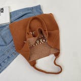 ニット トートバッグ 秋冬 韓国ファッション 3color | RAKUku | 詳細画像12 