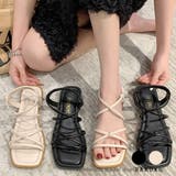 スポーツサンダル クロスストラップサンダル 韓国ファッション | RAKUku | 詳細画像1 