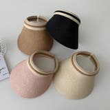 24NEW 春 夏 サンバイザー uvカット 自転車 つば広 麦わら帽子 | RAKUku | 詳細画像2 