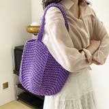 春 夏 編みニットかごバッグ | RAKUku | 詳細画像2 
