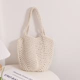 春 夏 編みニットかごバッグ | RAKUku | 詳細画像11 