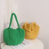 春 夏 編みニットかごバッグ | RAKUku | 詳細画像14 