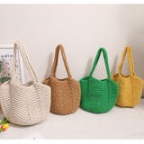 春 夏 編みニットかごバッグ | RAKUku | 詳細画像5 