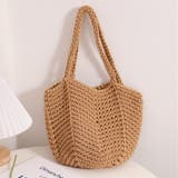 春 夏 編みニットかごバッグ | RAKUku | 詳細画像7 