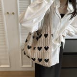 24NEW ハート柄 ニットバッグ | RAKUku | 詳細画像13 