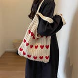 24NEW ハート柄 ニットバッグ | RAKUku | 詳細画像3 
