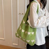 24NEW ハート柄 ニットバッグ | RAKUku | 詳細画像5 