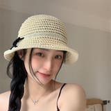 麦わら帽 帽子 ハット UVカット ストローハット リボン帽子 | RAKUku | 詳細画像6 