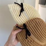 麦わら帽 帽子 ハット UVカット ストローハット リボン帽子 | RAKUku | 詳細画像8 