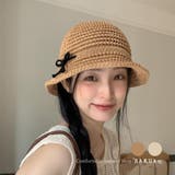 麦わら帽 帽子 ハット UVカット ストローハット リボン帽子 | RAKUku | 詳細画像1 