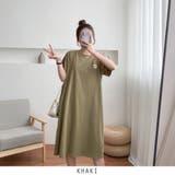 カーキ | 24NEW 半袖 ワンピース 夏 春 ロング丈 マタニティウェア | RAKUku