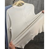 さらてろ ストレッチラウンドトップス カットソー 長袖 無地 薄手 涼しい | RAKUku | 詳細画像2 