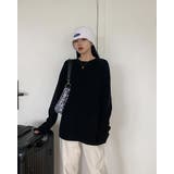 ラウンドロングTシャツ ロンT シンプル Tシャツ インナー 長袖 無地 | RAKUku | 詳細画像2 