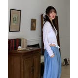 フリルシアートップス アシメントリー ロンT シンプル 個性的 長袖 無地 | RAKUku | 詳細画像13 