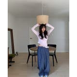 フリルシアートップス アシメントリー ロンT シンプル 個性的 長袖 無地 | RAKUku | 詳細画像15 