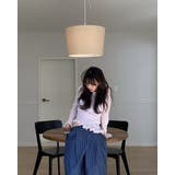 フリルシアートップス アシメントリー ロンT シンプル 個性的 長袖 無地 | RAKUku | 詳細画像3 