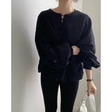 2color ラウンドレースアップ ランタンスリーブスウェット | RAKUku | 詳細画像9 