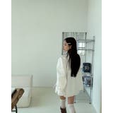 2color パワーショルダー Vネックフリルトップス | RAKUku | 詳細画像5 