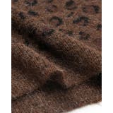 2color レオパード クルーネック ニットプルオーバー ゆったり 暖かい | RAKUku | 詳細画像17