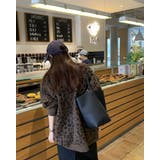 2color レオパード クルーネック ニットプルオーバー ゆったり 暖かい | RAKUku | 詳細画像3