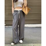 2color ウエスト配色ストライプパンツ きれいめパンツ オフィスカジュアル | RAKUku | 詳細画像6 