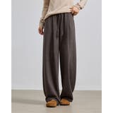 ブラウン | 4color 裏ピーチ バレルレッグパンツ | RAKUku