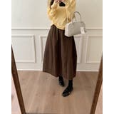 4color 起毛裏地フレアバルーンスカート ウエストゴム | RAKUku | 詳細画像1 