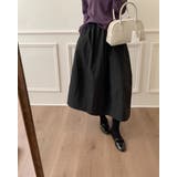 4color 起毛裏地フレアバルーンスカート ウエストゴム | RAKUku | 詳細画像3 