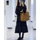 2color ラウンドティアードワンピース ロングワンピース | RAKUku | 詳細画像1