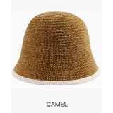 キャメル | ユニセックス クロシェハット バケットハット 折りたたみ ゆったりサイズ | RAKUku