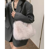 アイボリー | 3color エコファー ショルダーバッグ | RAKUku