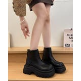 2color 厚底ショートブーツ フェイクレザー | RAKUku | 詳細画像3 