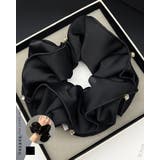 ストーン キラキラ シュシュ ダブルフリル ビッグフリル エレガント 高級感 | RAKUku | 詳細画像1 