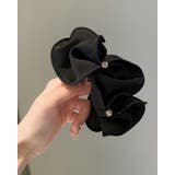 ストーン キラキラ シュシュ ダブルフリル ビッグフリル エレガント 高級感 | RAKUku | 詳細画像2 