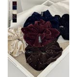 5color ベロアドットシュシュ 高級感 | RAKUku | 詳細画像1 