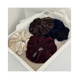 5color ベロアドットシュシュ 高級感 | RAKUku | 詳細画像2 