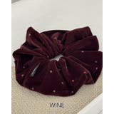 ワイン | 5color ベロアドットシュシュ 高級感 | RAKUku