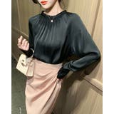 ブラック | オフィスカジュアル ブラウス レーディス | RAKUku