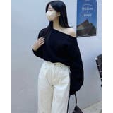 ブラック | オフショルダー スウェット トップス | RAKUku