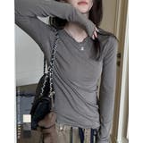 春夏 長袖 カットソー | RAKUku | 詳細画像1 