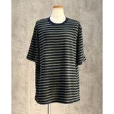 グリーン | ボーダーTシャツ レーディス 半袖 | RAKUku